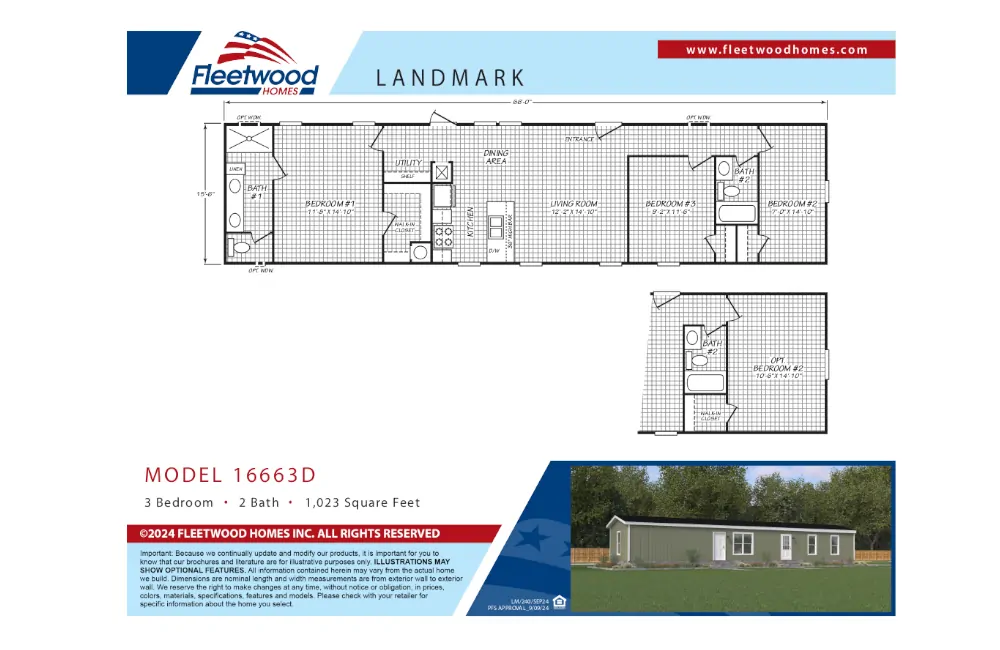 16663D Landmark 66D Floor Plan
