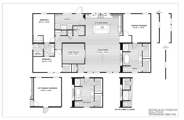 Farmhouse Flex SLT32603A FLoor Plan