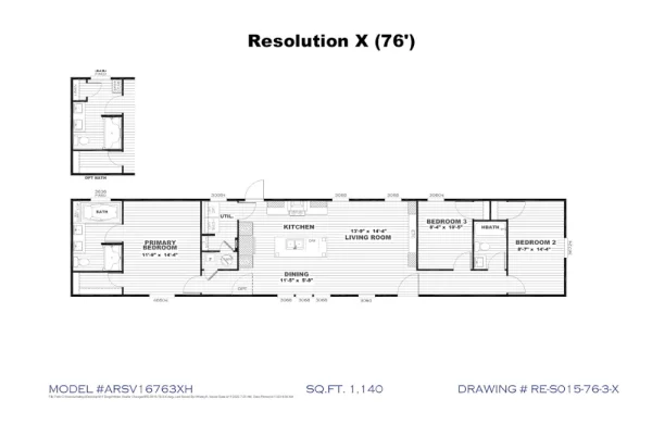 Resolution X – Floor Plan Resolution X 16763X - FP