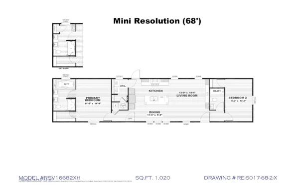 Mini Resolution 16682X – Floor Plan Mini Resolution 16682X – Floor Plan