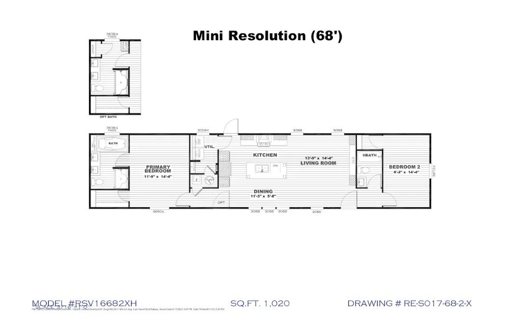 Mini Resolution 16682X – Floor Plan
