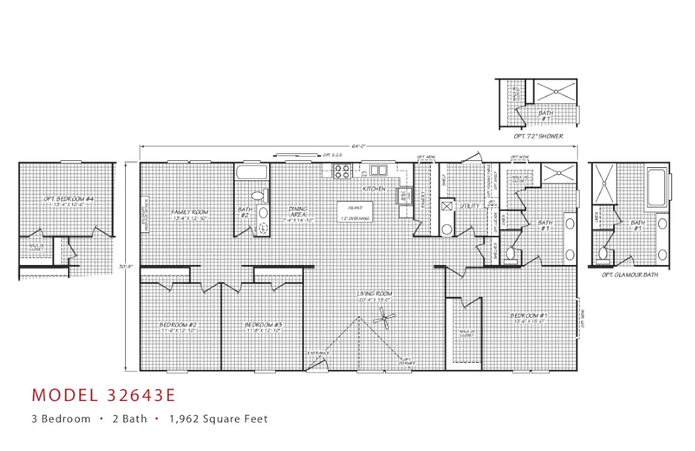 Double Maxx ELITE 64 – VY32643E – Floor Plan