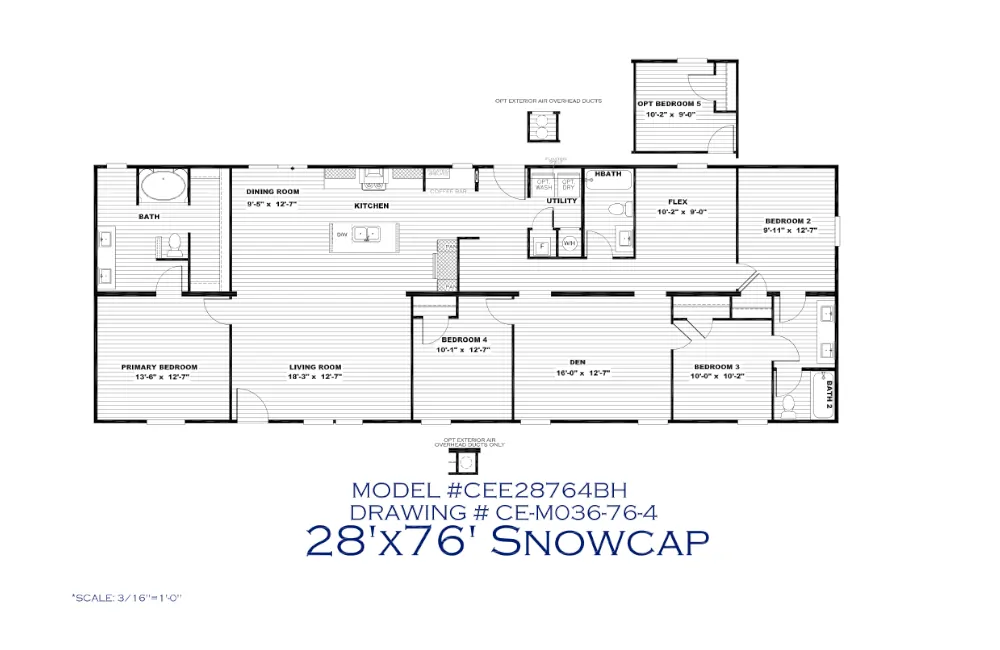 Snowcap – 28764B – Floor Plan –