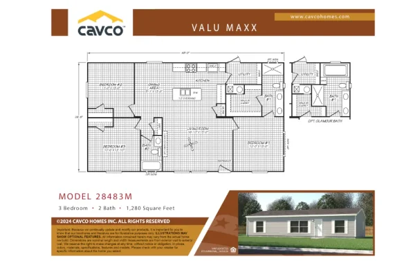 Double Maxx 48 VM28483M Floor Plan