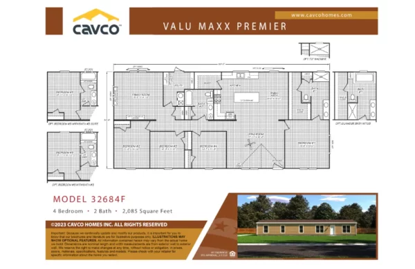 Double Maxx ELITE 68F – VY32684F – Floor Plan