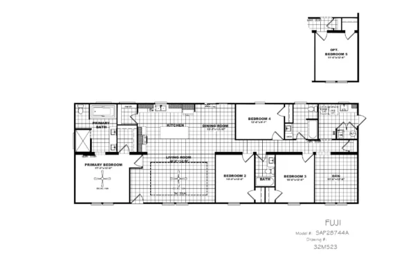 The Fuji- SAP28744A — Floor Plan