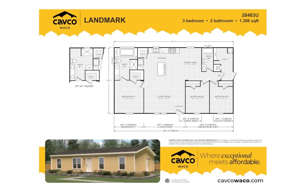 28483U Landmark 2848 Floor Plan