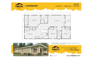 28523U Landmark 2852 Floor Plan