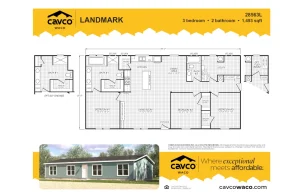 28563L Landmark 2856 Floor Plan