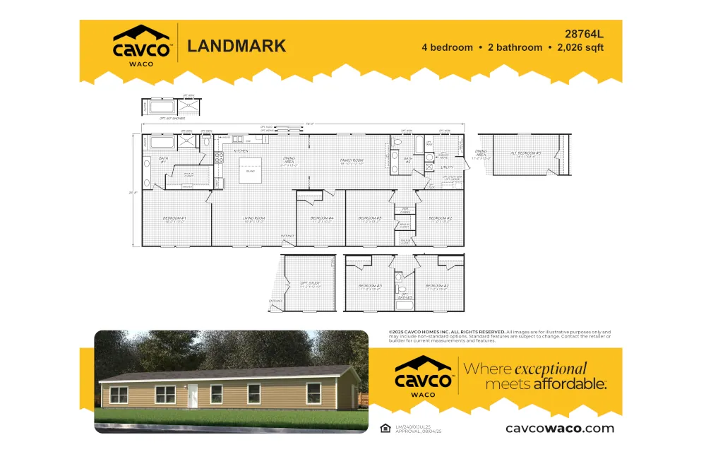 28764L Landmark 2876 Floor Plan 28764L Landmark 2876 Floor Plan