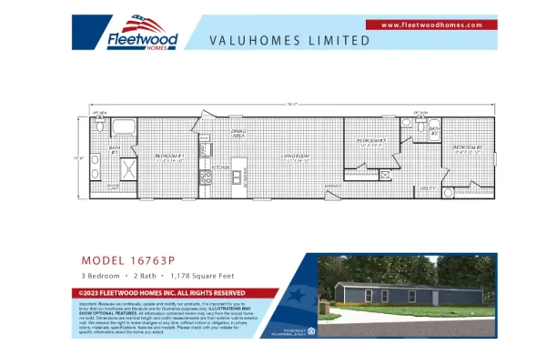 Valu 16763P – Floor Plan