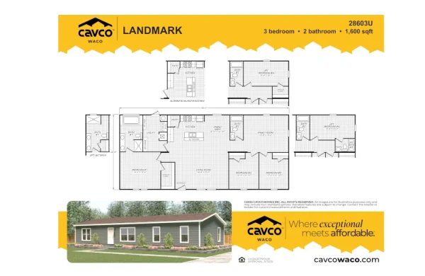 28603U Landmark 2860U Floor Plan
