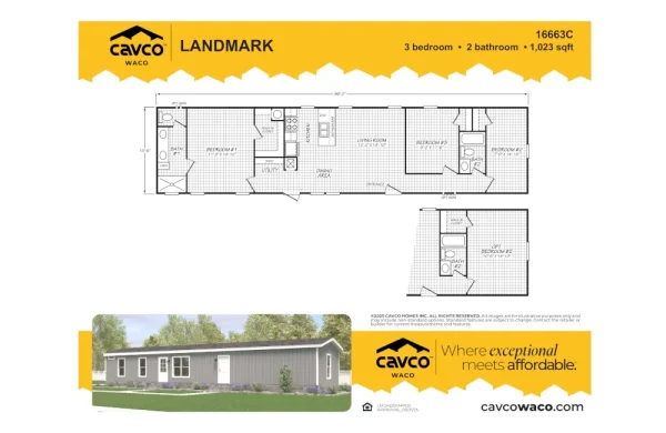 16663C Landmark 66C Floor Plan