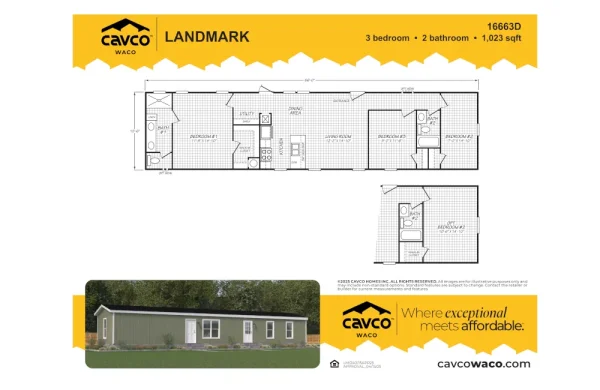 16663D Landmark 66D Floor Plan