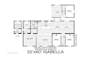 Isabella NXT32603A Floor Plan
