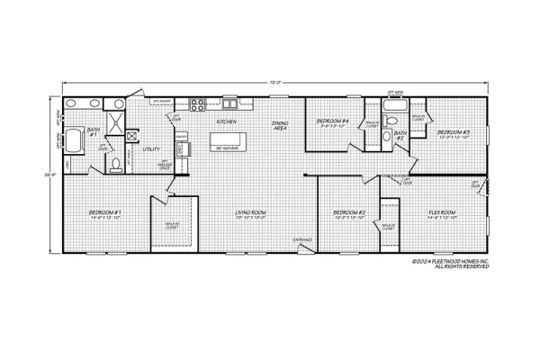 The Trailblazer XL V428724P FloorPlan The Trailblazer XL V428724P FloorPlan