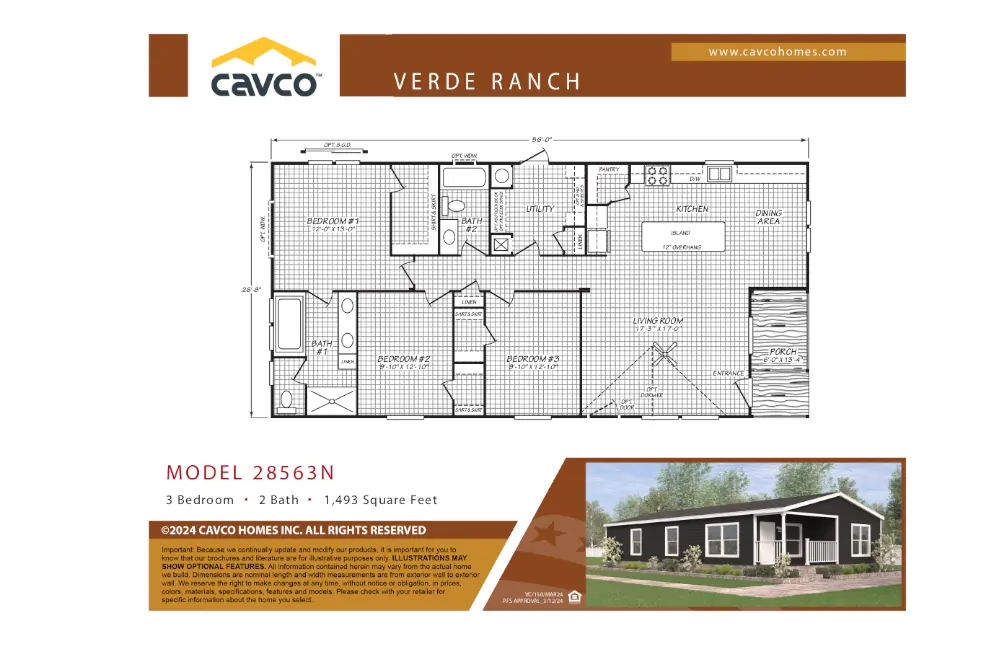 Double Verde 56 VC28563N Floorplan