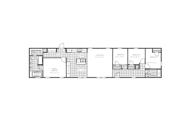 The Cuatro FAC18764A Floorplan The Cuatro FAC18764A Floorplan