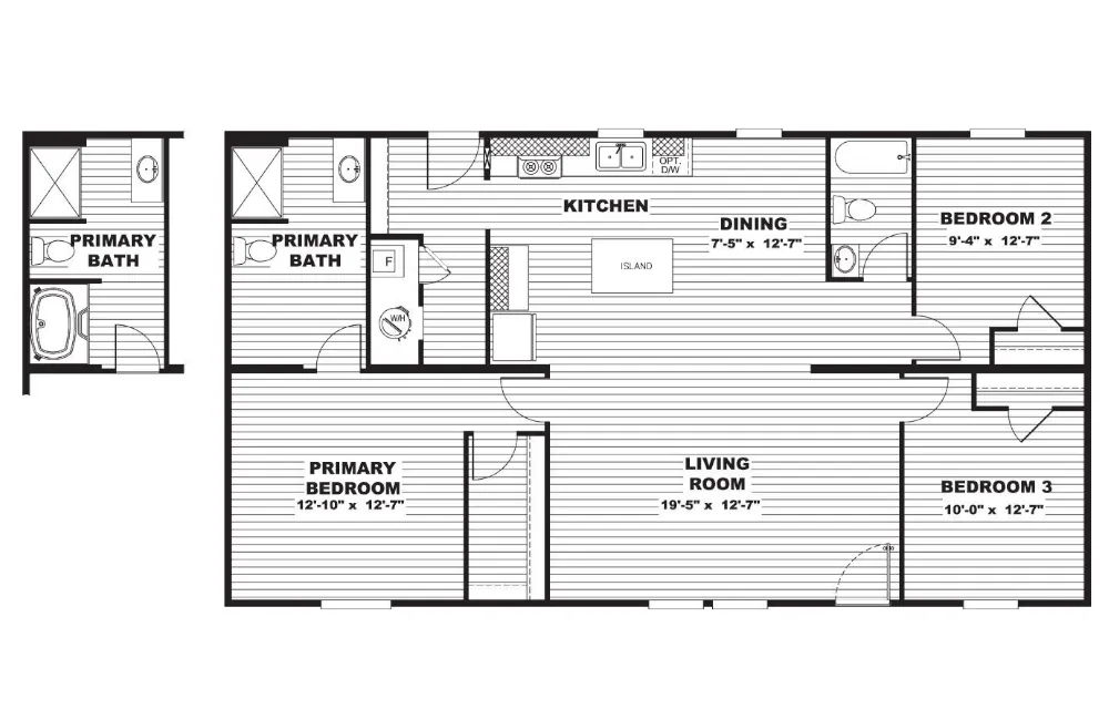 Maple TRT28483M Floorplan Maple TRT28483M Floorplan