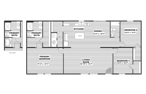 Spruce TRT28563S Floorplan Spruce TRT28563S Floorplan