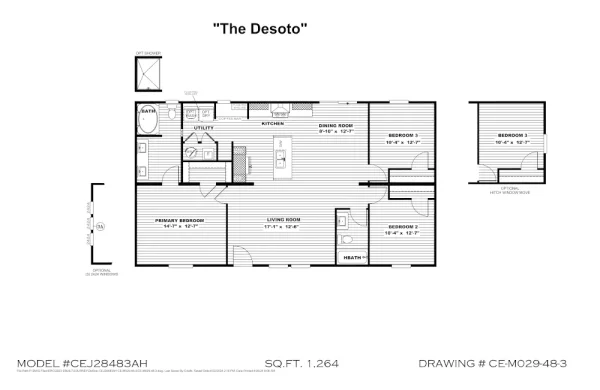 Desoto CEJ28483A Floor Plan