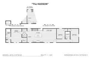 Hudson CEJ16763A Floor Plan
