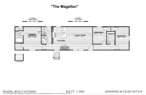 Magellan CEJ16723A Floor Plan