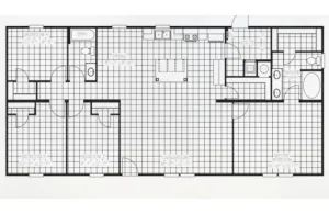 Panama 28x56 FAC28564A Floor Plan