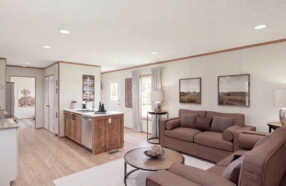 The Lewis CEJ16562A Kitchen and Living Room