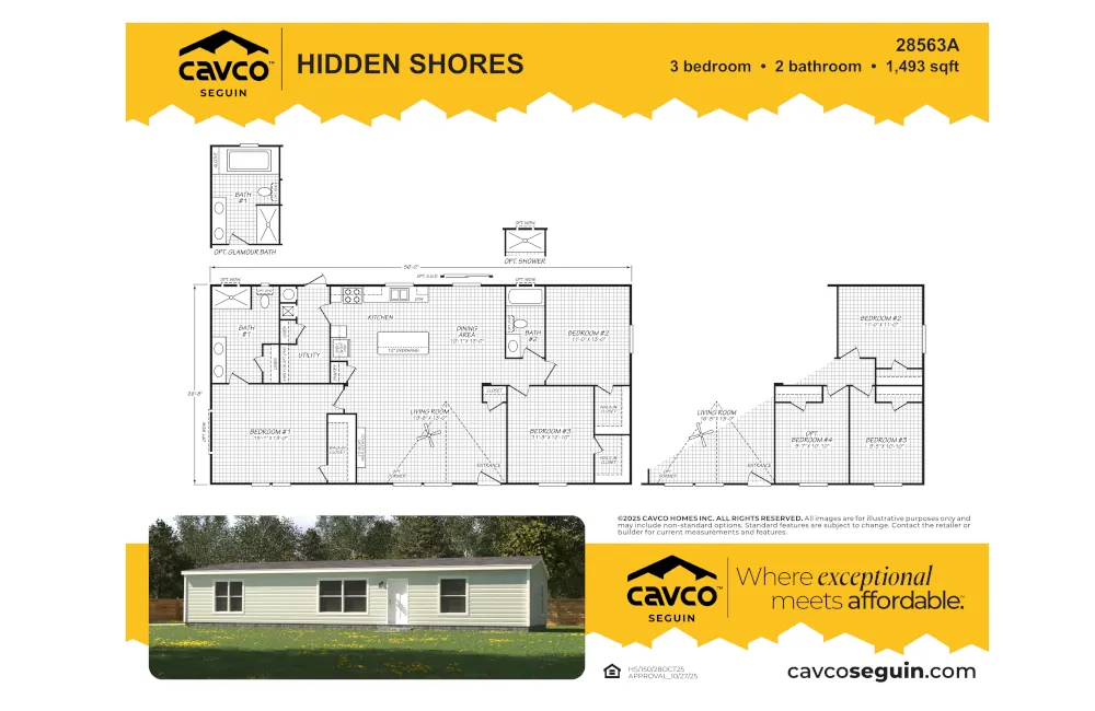 Hidden Shore 28560 HS28563A Floorplan