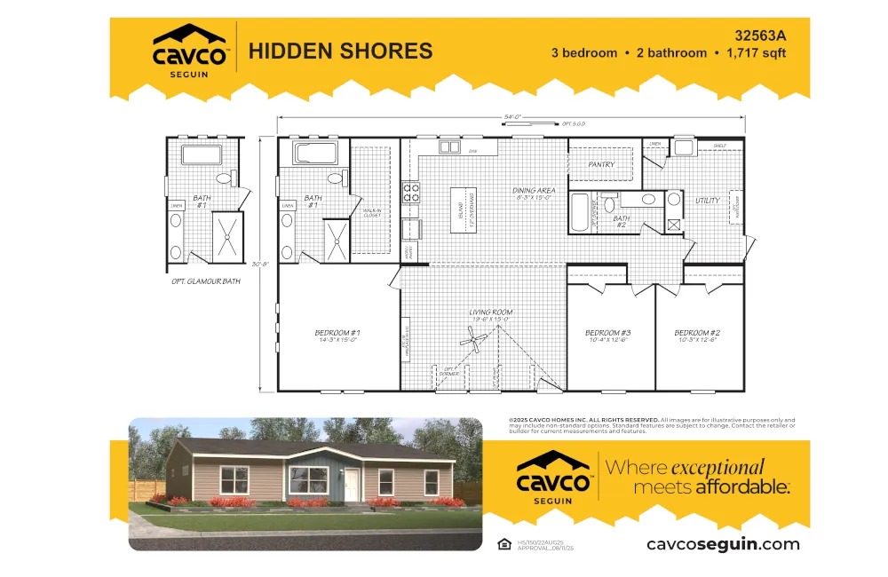 Hidden Shore 3256 HS32563A Floorplan