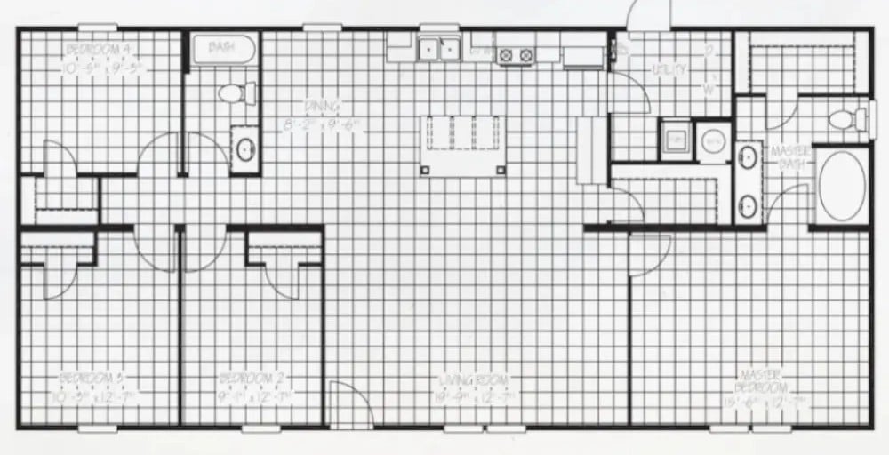 Panama 28x56 FAC28564A Floor Plan