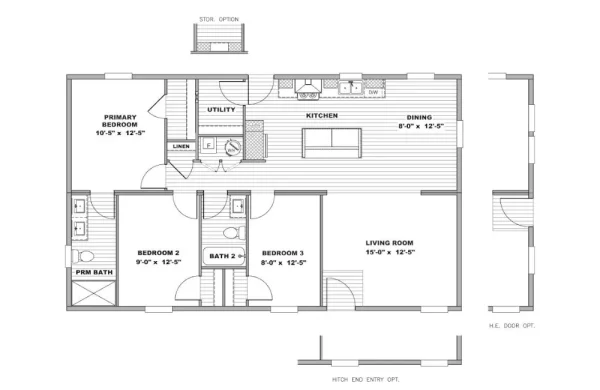 Melody TPO28443B FloorPlan Melody TPO28443B FloorPlan