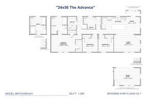 The Advance MYO24563A FLoorPlan
