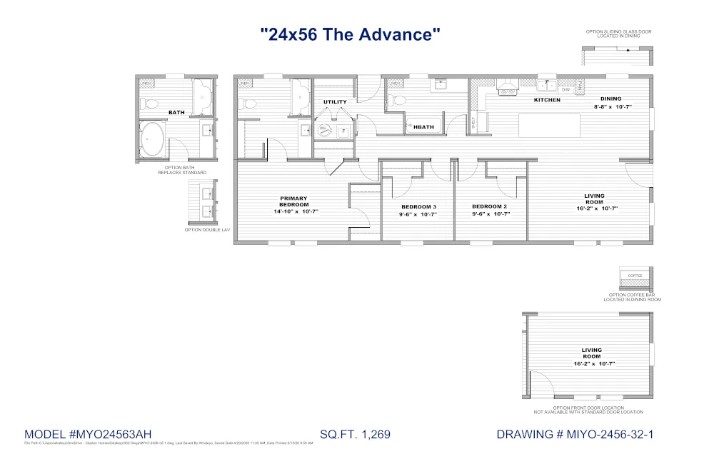 The Advance MYO24563A FLoorPlan