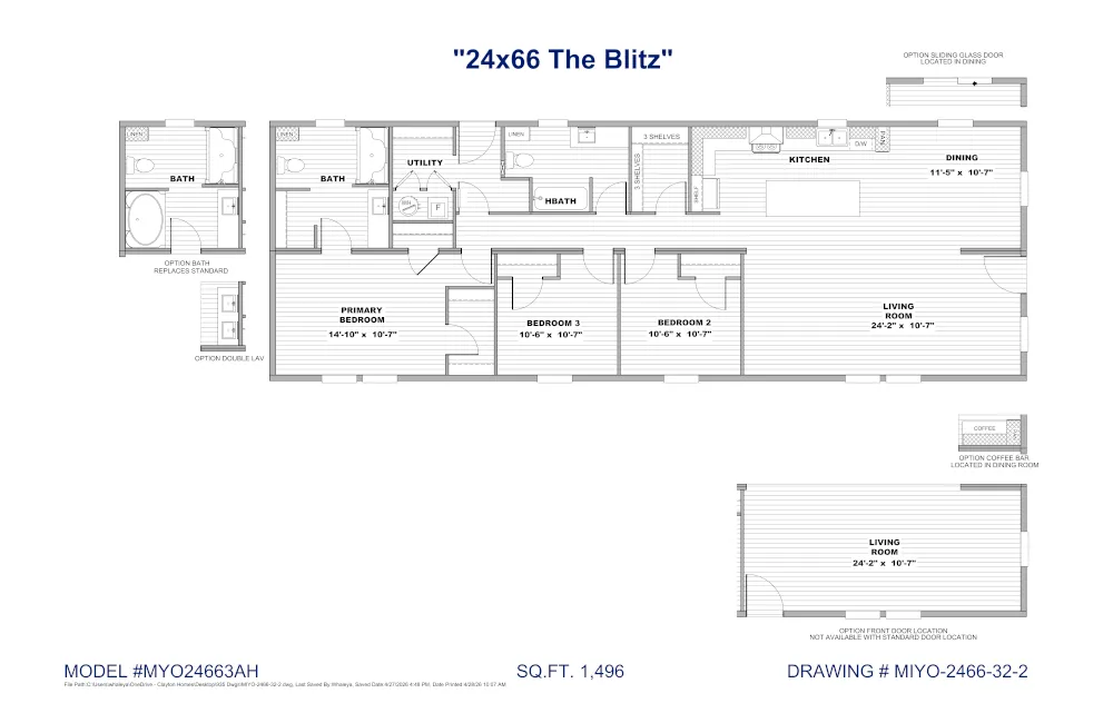 The Blitz MYO24663A FloorPlan