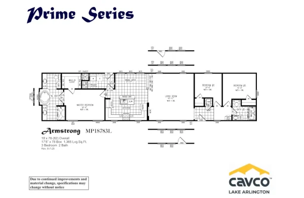 MP18783L Armstrong 3L Floor Plan MP18783L Armstrong 3L Floor Plan