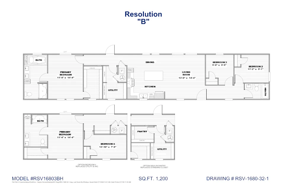 Resolution XL Floor Plan