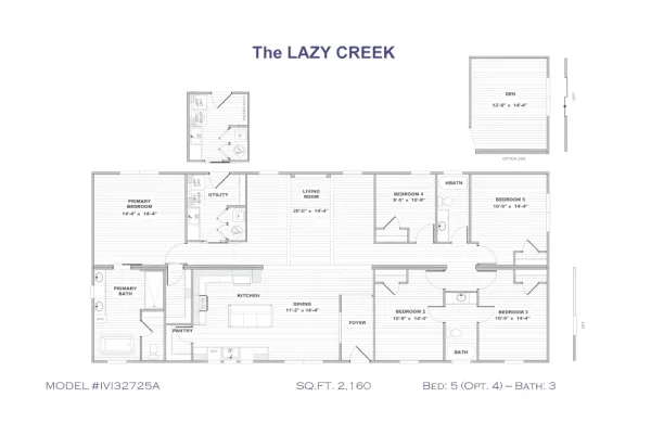 Lazy Creek IVI32725A Floorplan Lazy Creek IVI32725A Floorplan