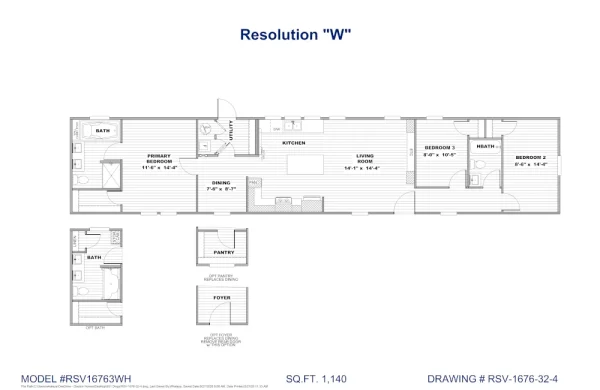 Resolution W RSV16763W Floorplan