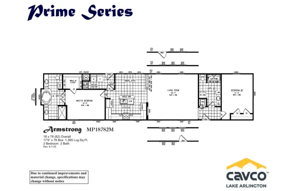 Armstrong 2M MP18782M Floor Plan Armstrong 2M MP18782M Floor Plan