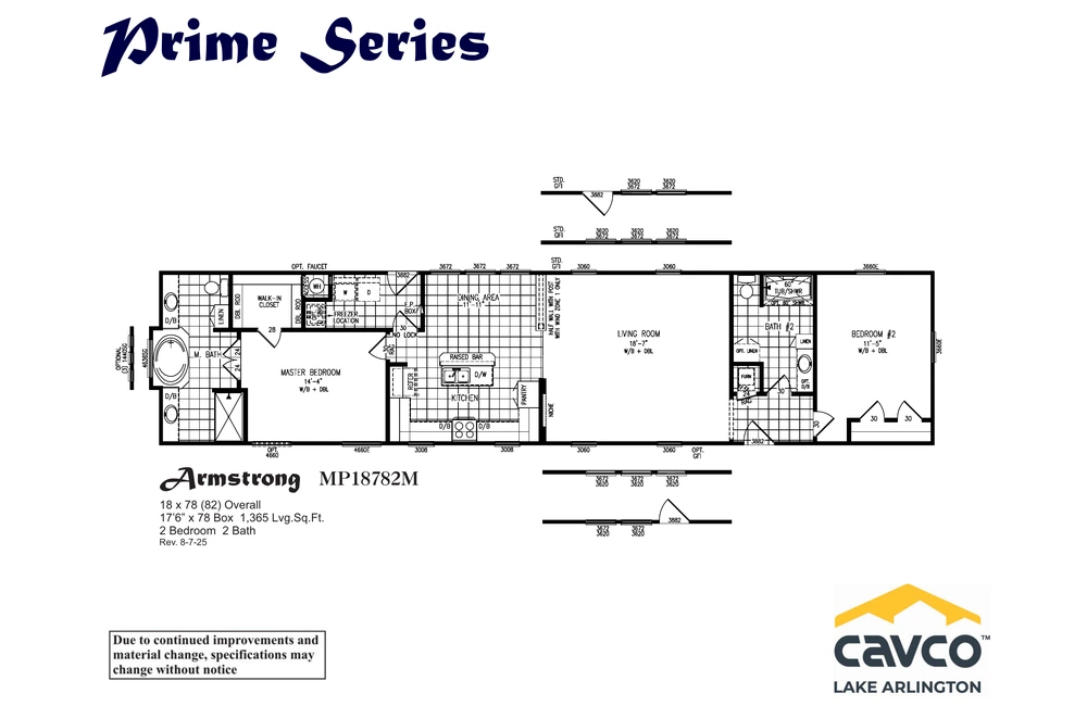 Armstrong 2M MP18782M Floor Plan
