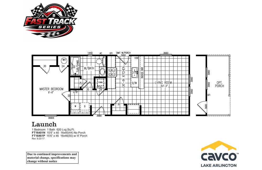 FT16401N Launch Floor Plan