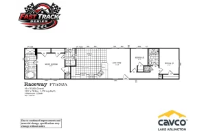 FT16763A Raceway Floor Plan