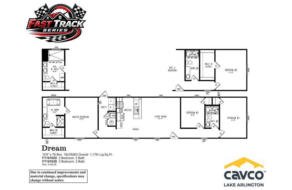 FT16763D Dream Floor Plan