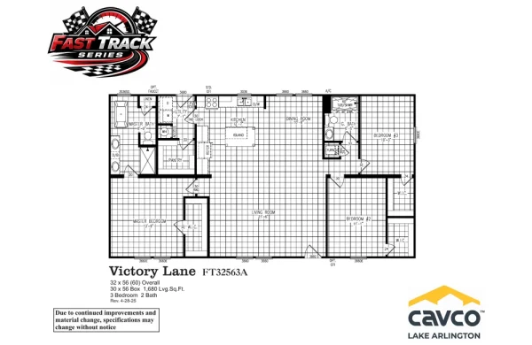 FT32563A Victory Lane Floor Plan