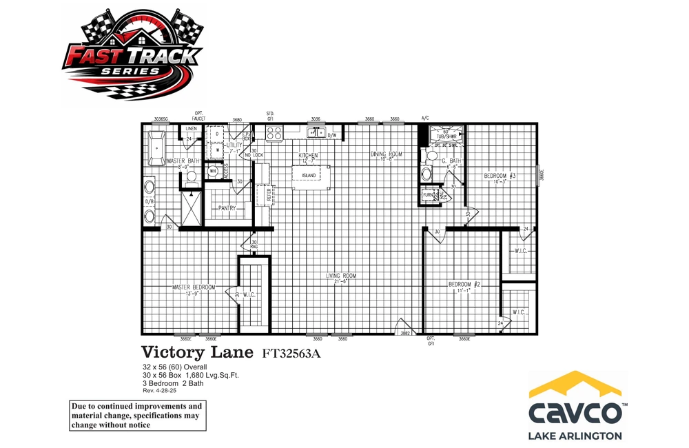 FT32563A Victory Lane Floor Plan