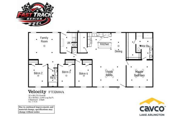 FT32684A Velocity Floor Plan