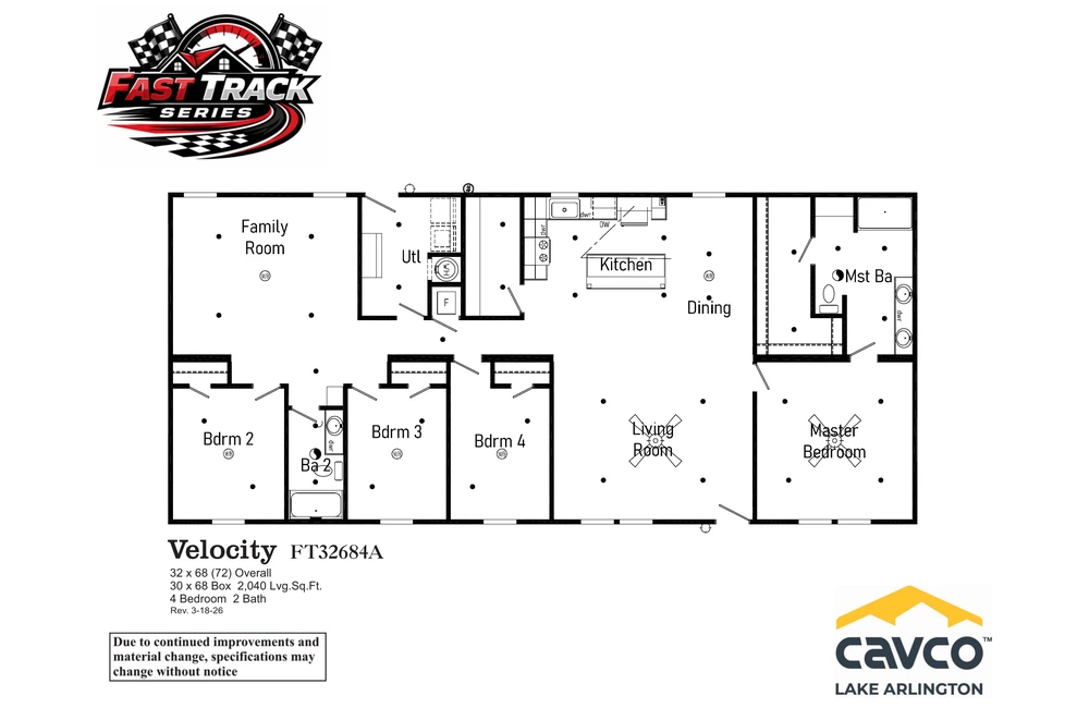FT32684A Velocity Floor Plan