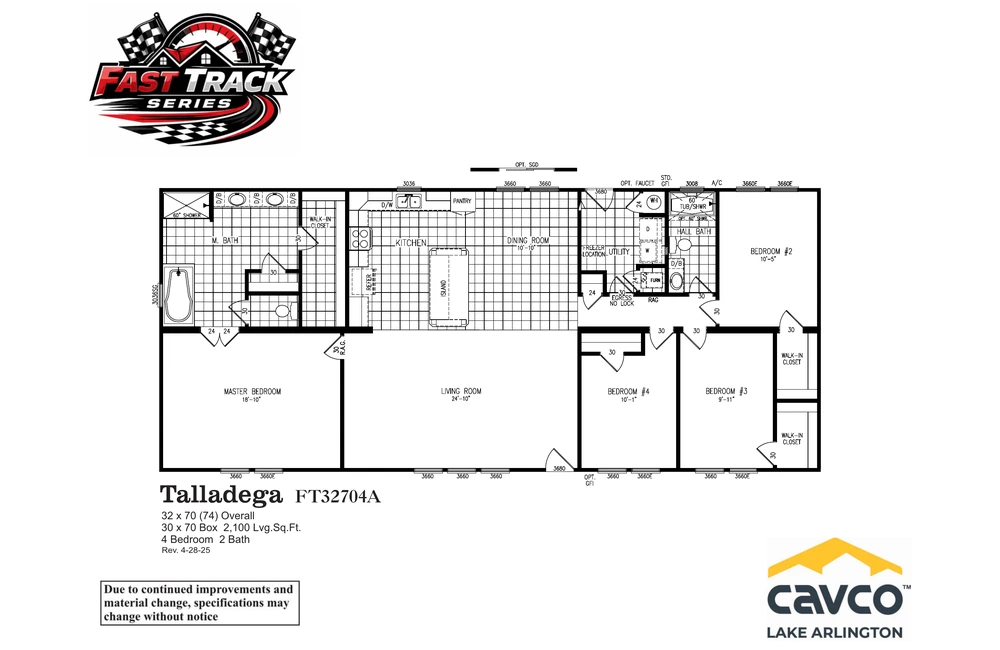 FT32704A Talladega Floor Plan